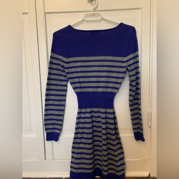 Mango long sleeve knit body-con striped sweater dress - Picture 2 of 6